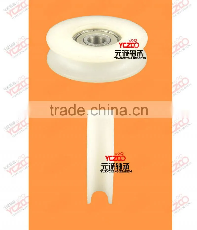 Miniature standard wardrobe roller/sliding closet door pulley