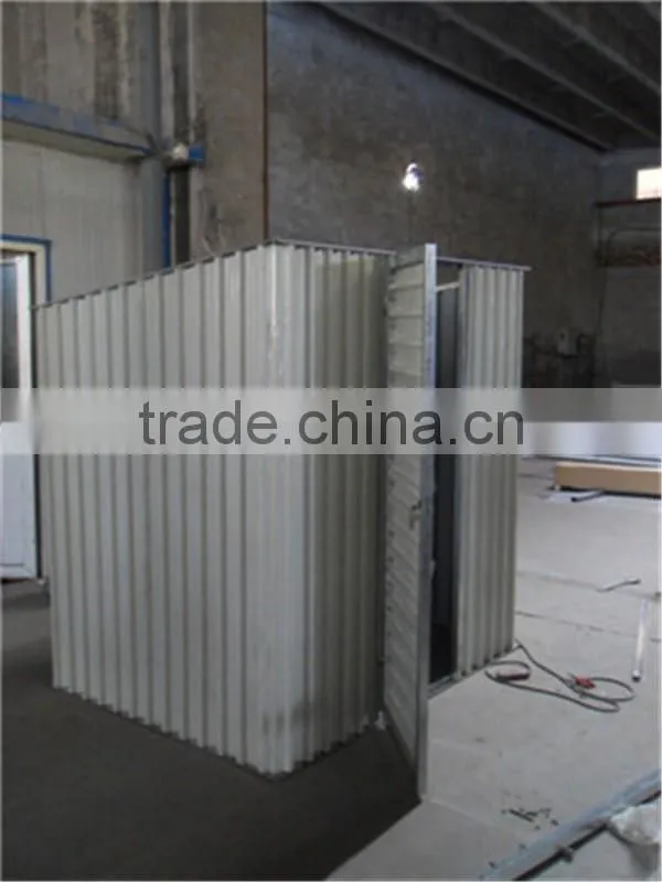 small metal building kit as garden shed/storage shed