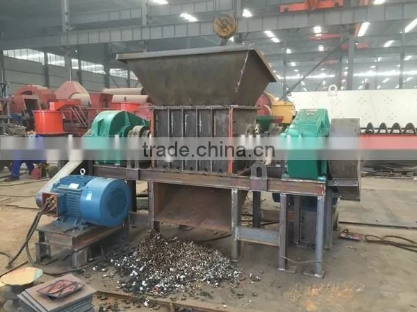 waste tire shredder machine.rubber crusher ,tyre recycling machine