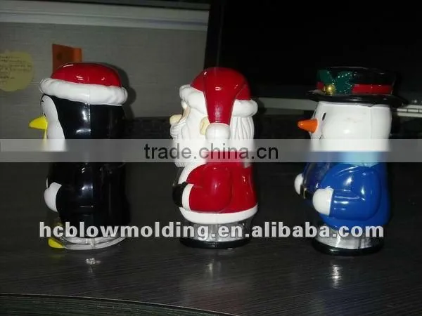 OEM Blow Molding plastic Cartoon figures statue Father Christmas Huizhou factory