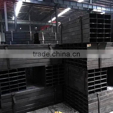 black mild steel 300*300mm square pipe manufacture