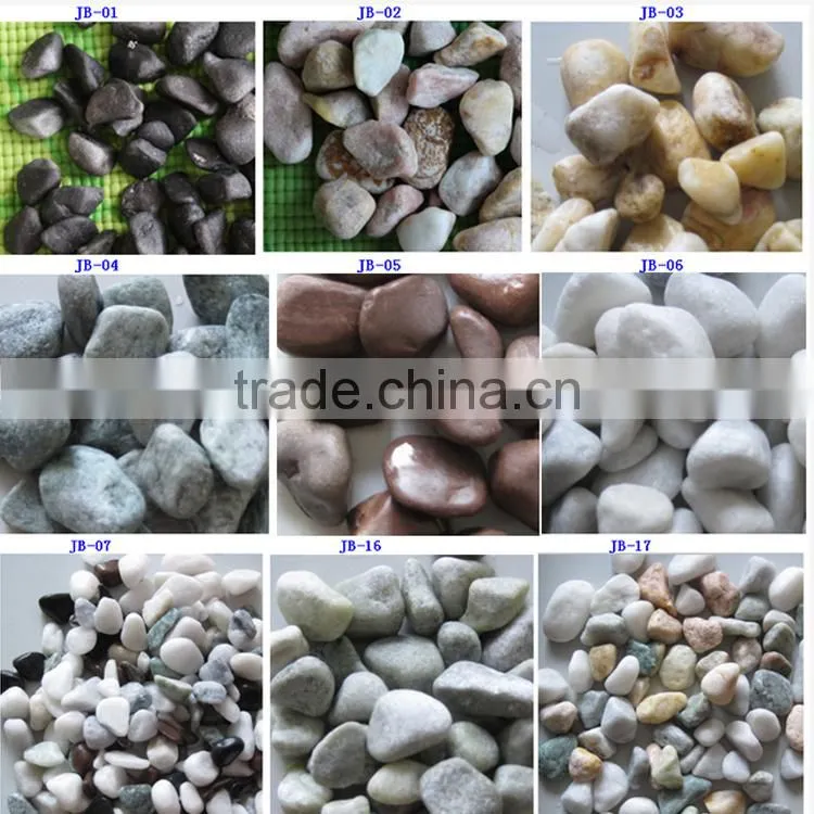 beautiful smooth decorative sunset glow red pebble stone for garden