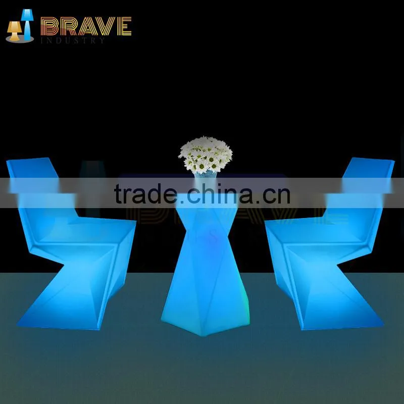 led light chair, led plastic chair with colorful light