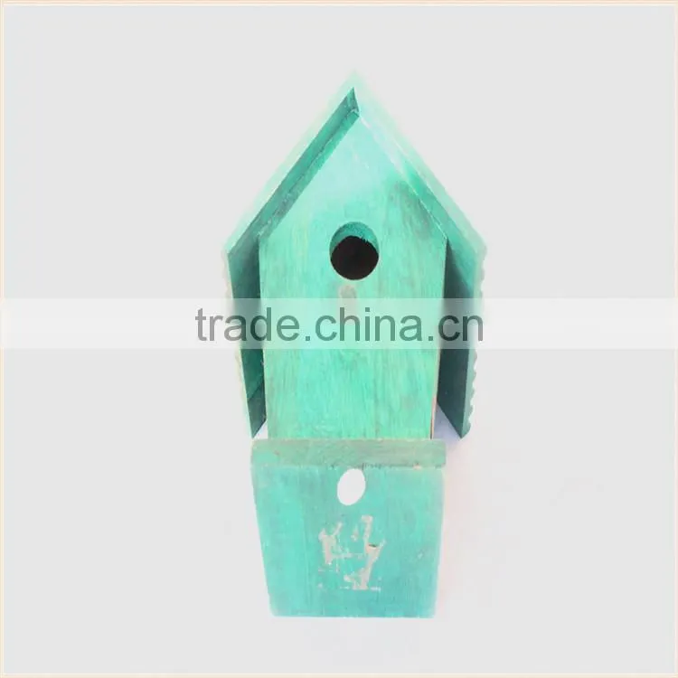 Custom small house shaped decorative wooden bird houses prefabricated wood houses