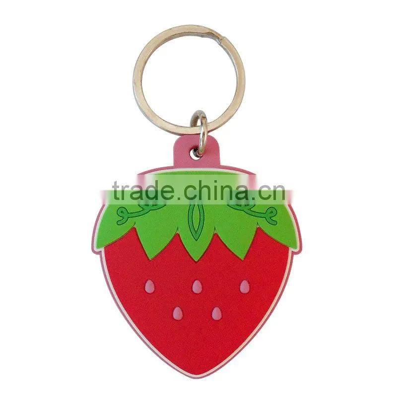 PVC heart keychain