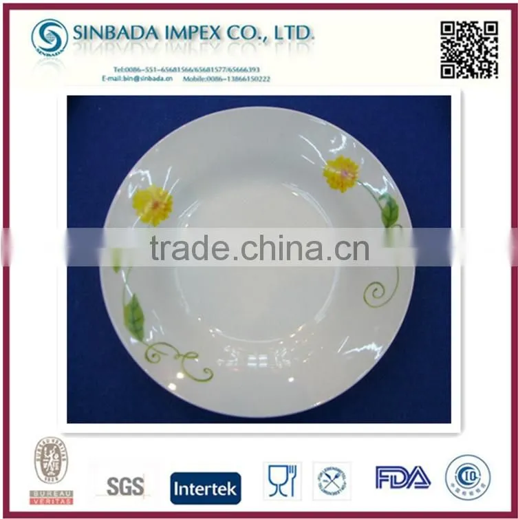 Design your own unique design ceramic galvanized checker porcelain plate