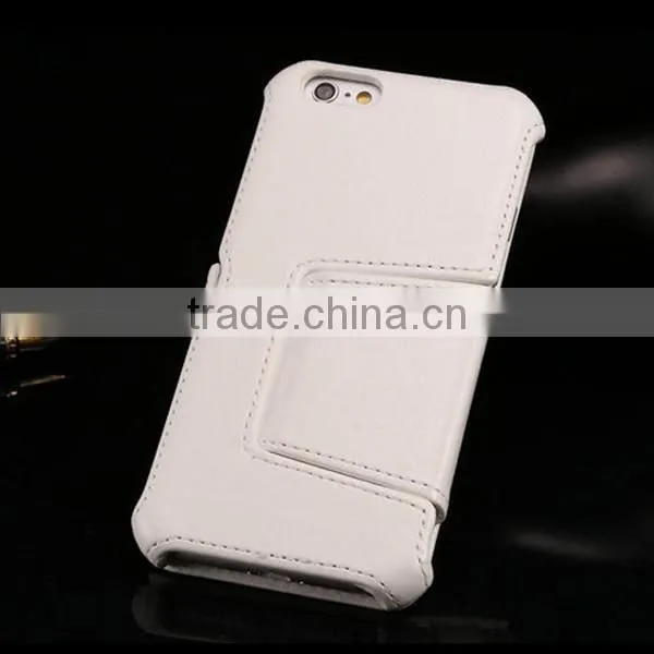 New desigh PU leather phone shell protective phone case flip leather holster for iphone 6