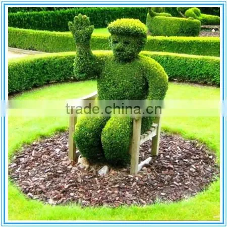 Garden decorative artificial topiary topiary frame peacock