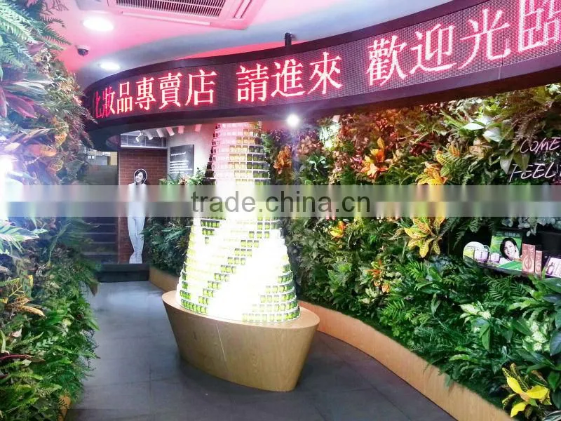 wholesale price decoration indoor artificial wall hanging plants and rocks