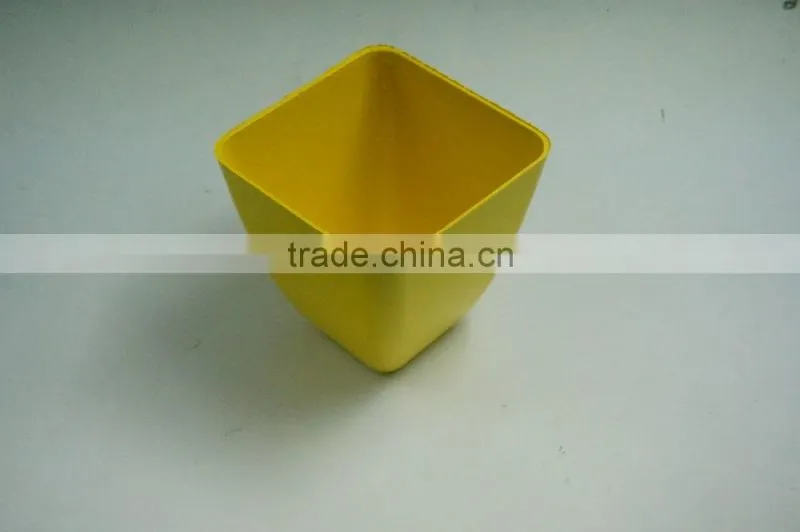 2016 hot selling bio eco bamboo fiber square flower pot