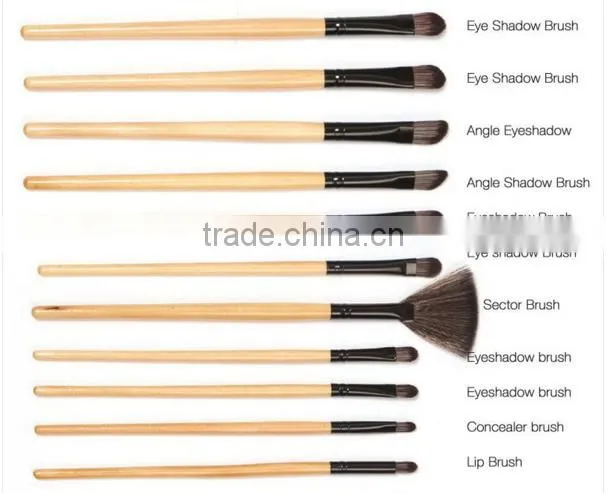 24 Pcs/Pro Cosmetic Makeup Brush Set wooden toiletry Kit best sale