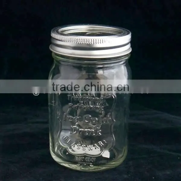 Glass Material and Storage Bottles & Jars Type 12oz Ball Quilted Mason Jars