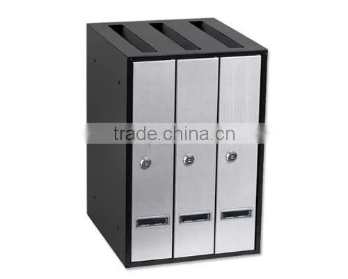 FQ-119 Stainless steel and cold-rolled steel MAILBOX ,set of three mailbox