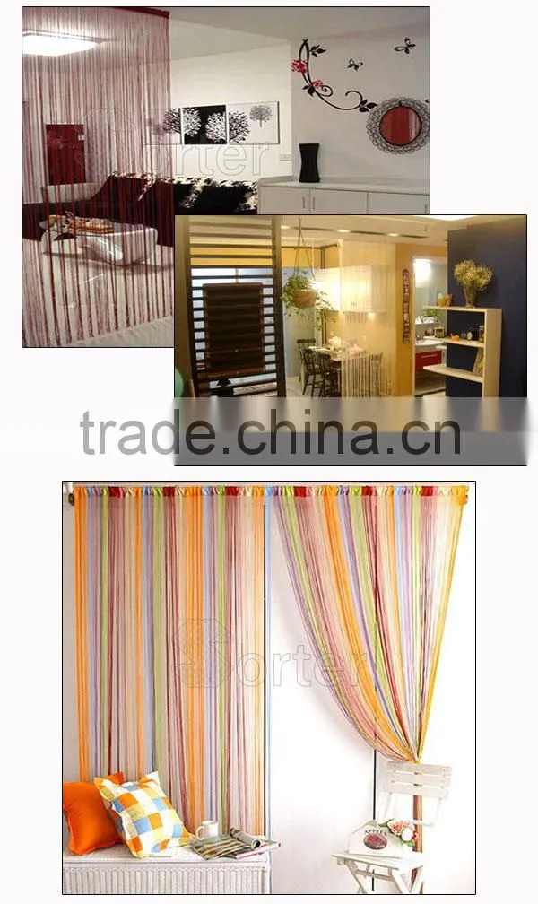decorative string curtain fring partition screen for room decoration