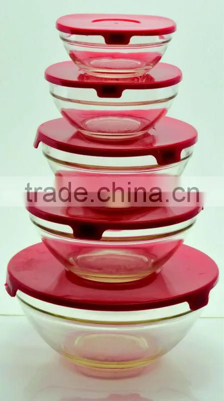 Glass Bowl Set for Food Storage