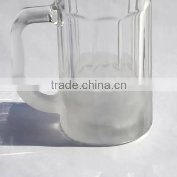 Quality Straight Bottom Frosted Glass Beer Mugs