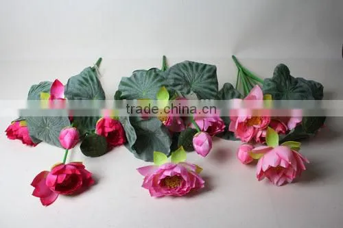 Natural lotus artificial decorative lotus flowers China manufacturer