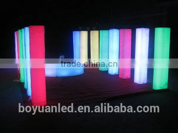 Outdoor decorative rechargeable luminous bar outdoor pillar