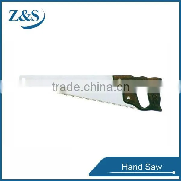 Hand saw plastic handle with TPR grips black finish