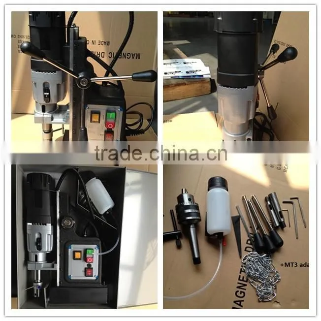 German Quality Hot sell Magnetic Base Drill with 2 speeds drill machine for sale(MAG32/60)60mm
