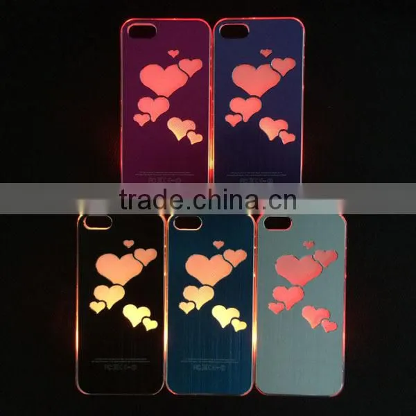 Aluminium case for iphone led lights