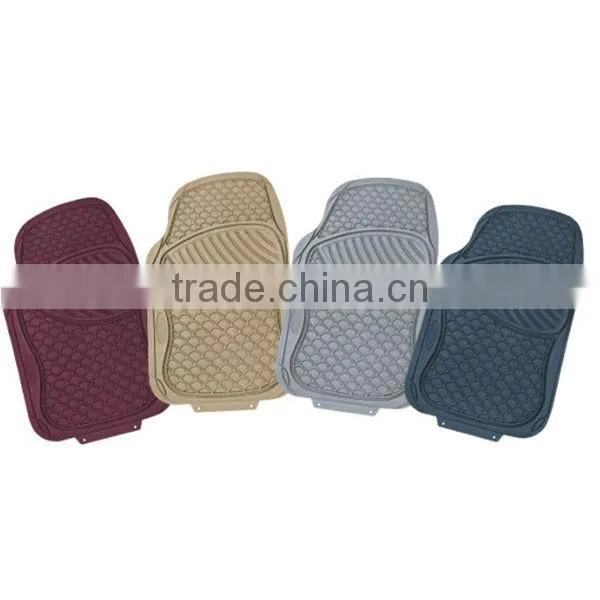 4PCS/Set PVC with NBR Universal Non-Slip Car Floor Mat