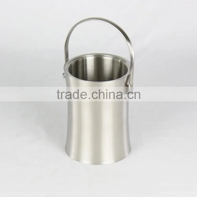 1L 2L 3L Stainless Steel Ice Bucket, Ice pail, double wall ice bucket