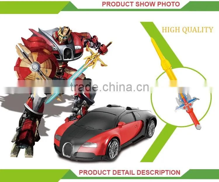 Hot sale remote control car transform robot toy