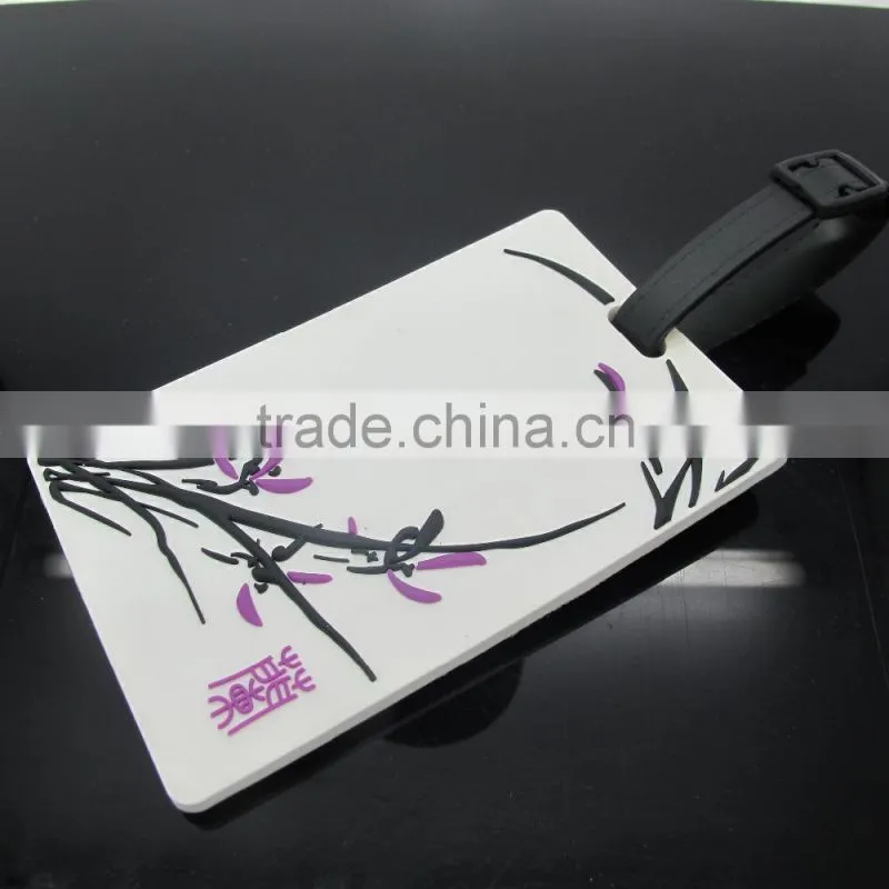 100% Eco-friendly Factory Direct Wholesale Silicone/PVC Luggage Tag