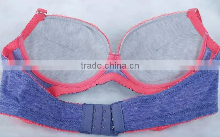 Young girl hot xxx sexy push up 2016 bra and panty new design
