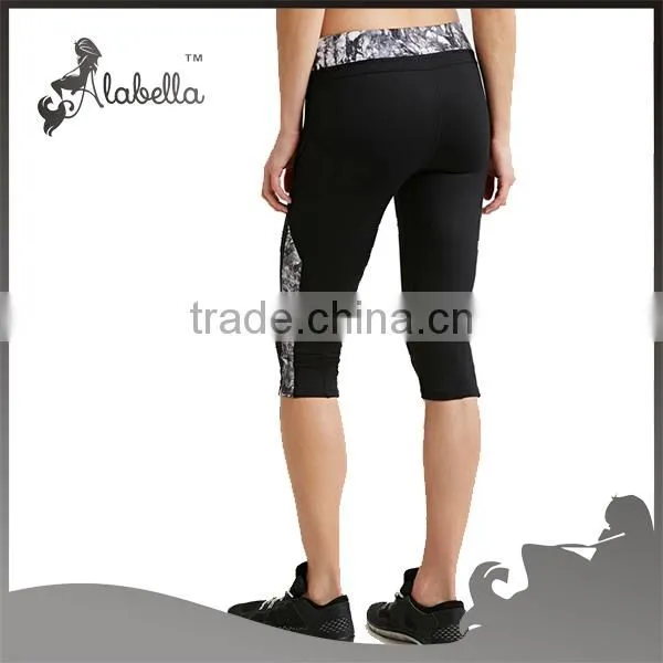 Ladies capri trousers with printed fabric Ladies trousers designs