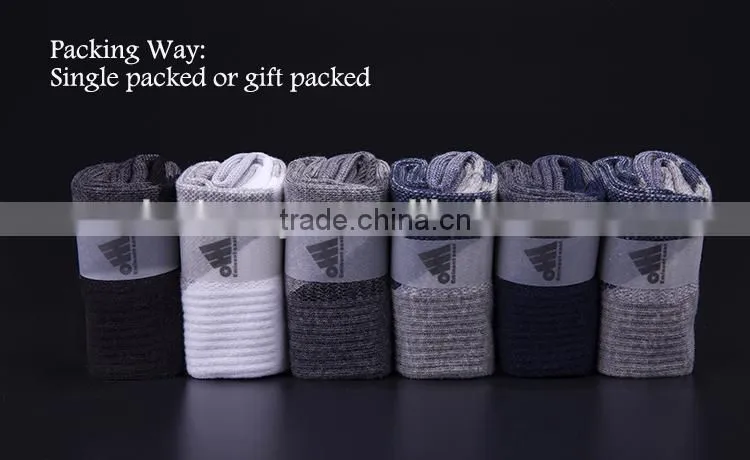 Wholesale custom technical plain knitting lycra silver cotton blend yarn men sport socks