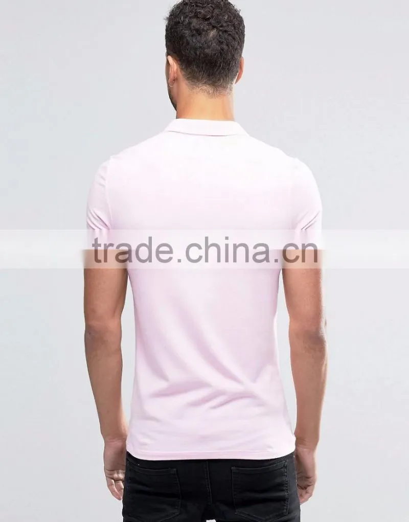 Wholesale Advertising Cotton Spandex Polo Shirt Short Sleeve Custom Color Plain Men Polo tshirt
