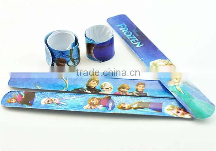 Kids Color print slap bracelets cartoon print slap band
