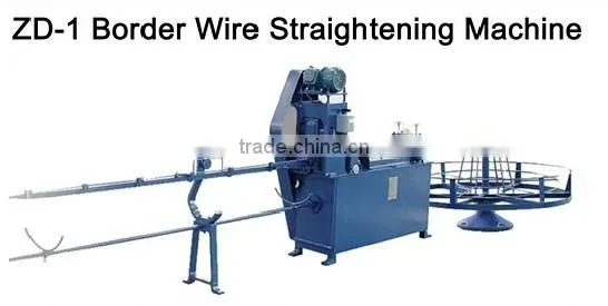 Easy Operation Border Wire Straightening Machine