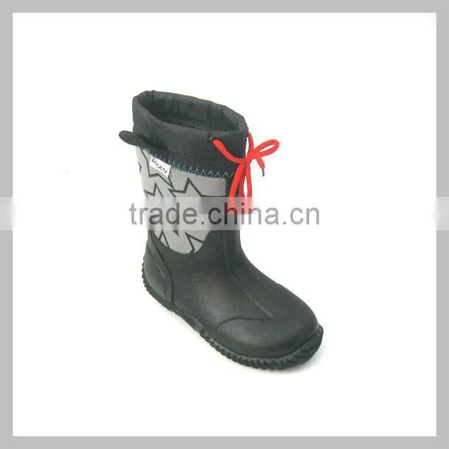 Kids rubber boots transfer printing