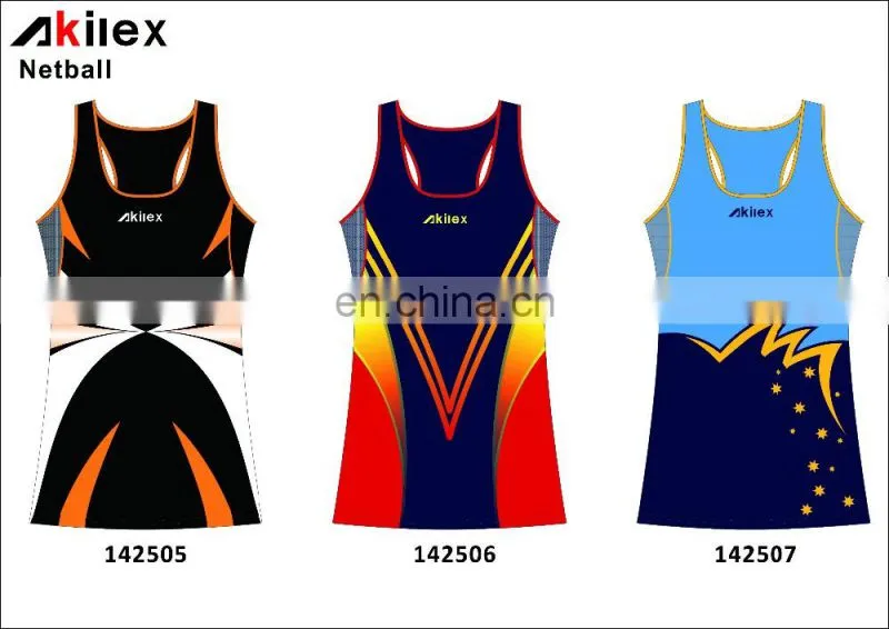 new style sublimation netball jersey with design