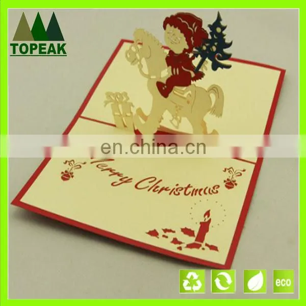 2016 best gift 3d high end christmas cards