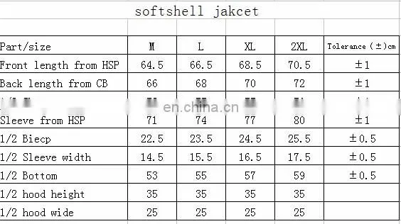 polyester soft shell jacket warm fleece inside