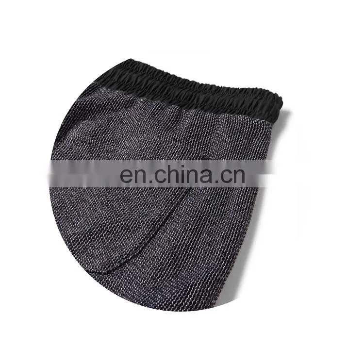 Summer Hot Salea Black and light-grey Tangleweave Slim-Fit Woven Drawstring Shorts