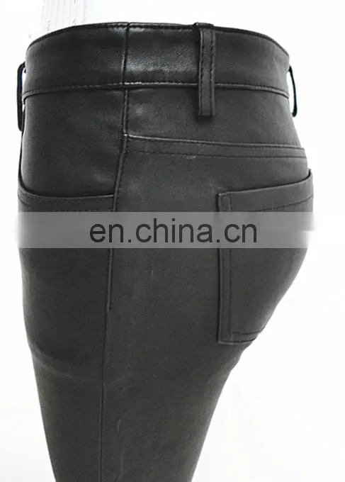 wholesale sexy stretch leggings stretch lamb leather pants stretch pants for women