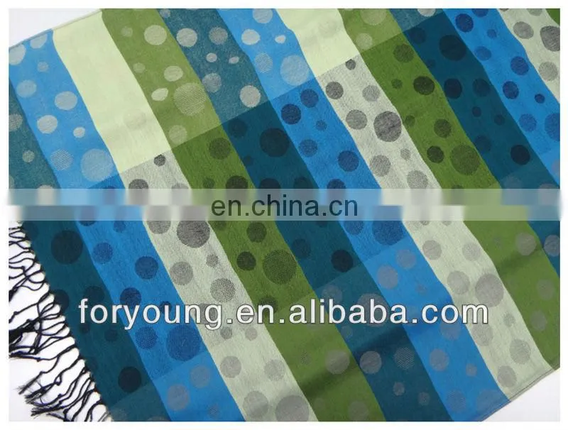 polka dot woven scarf