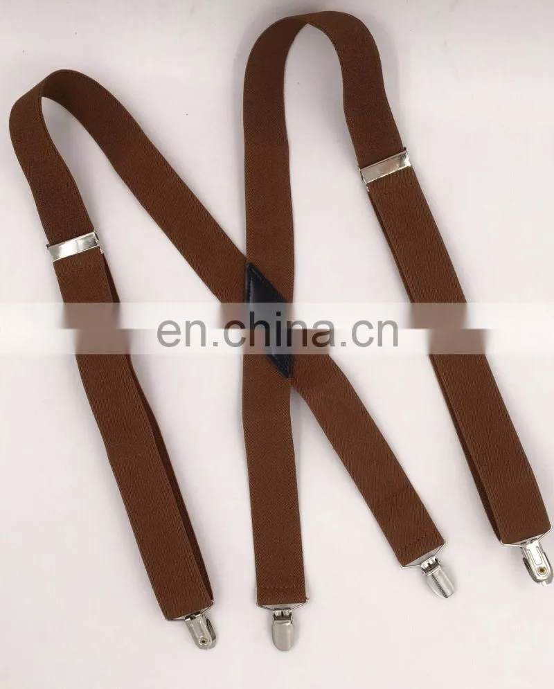 New fashion Yiwu Longkang brand 3.5cm X design suspenders