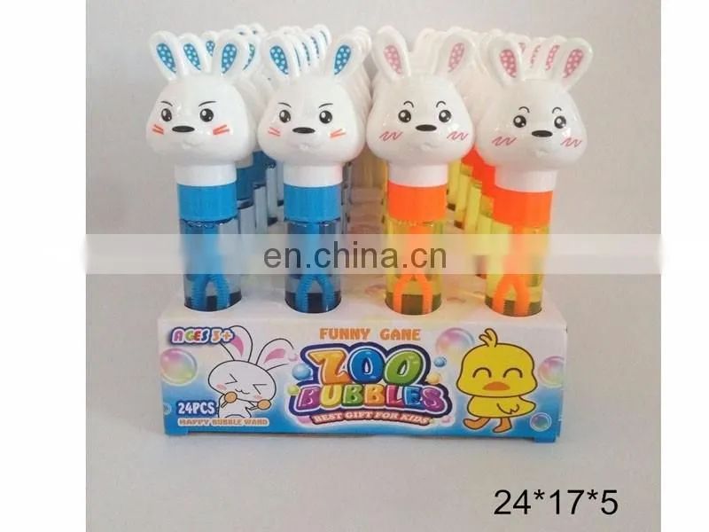 Cheap high quality outdoor rabbit toys bubble short stick
