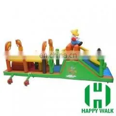 Adult inflatable obstacle course, outdoor giant inflatable intaractive game for sale