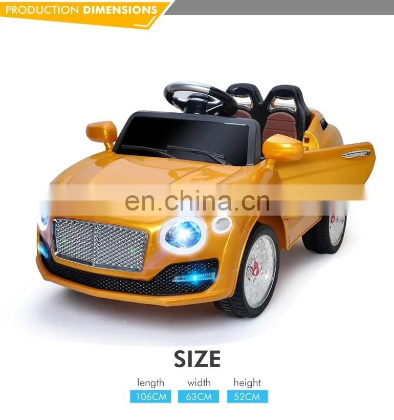 2016 Most popular newest 2 .4G electric rc ride on car kids car price