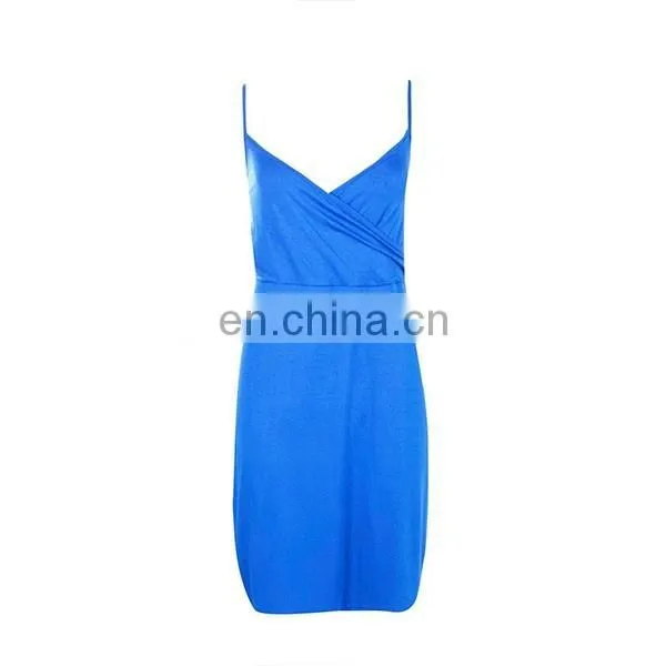 Sexy european style dresses Fashion Ladies Basic Wrap Bodycon Dress