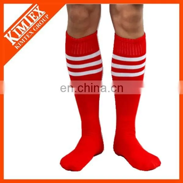 Football custom over knee ankle stripped sport socks
