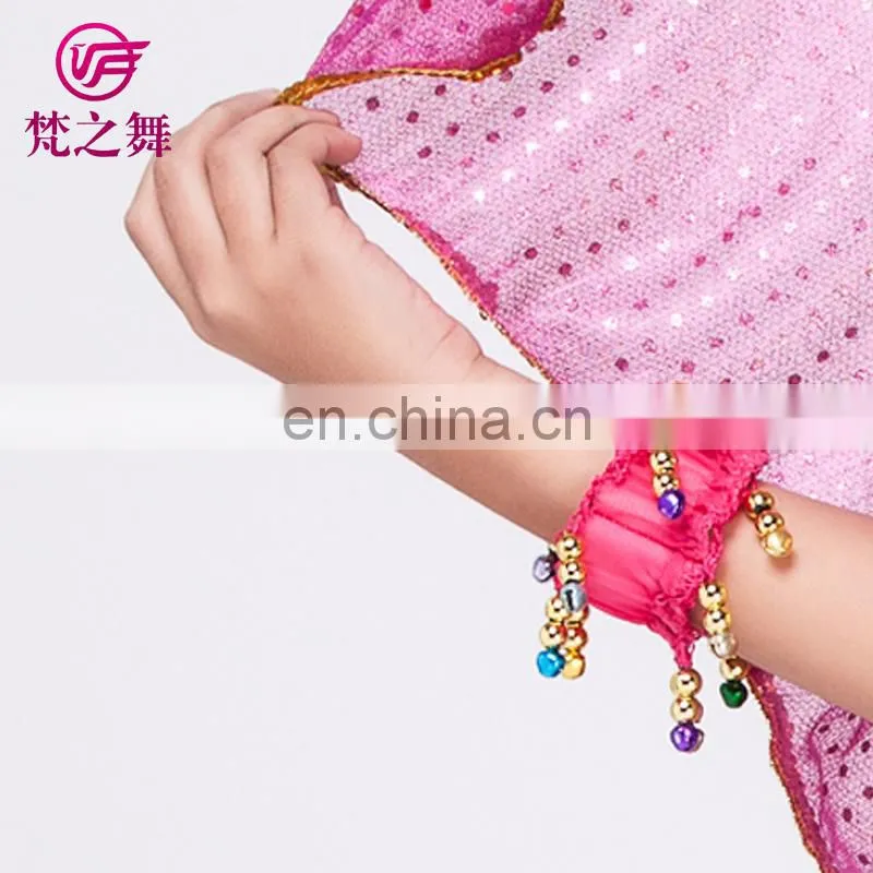 P-9016 Arabic children professional belly dance bracelet with colorful rings for kids