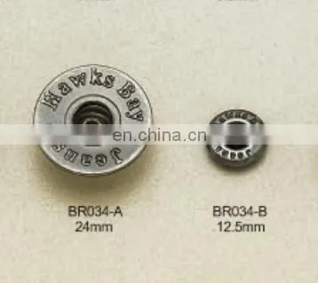 24mm metal button&rivets for clothes